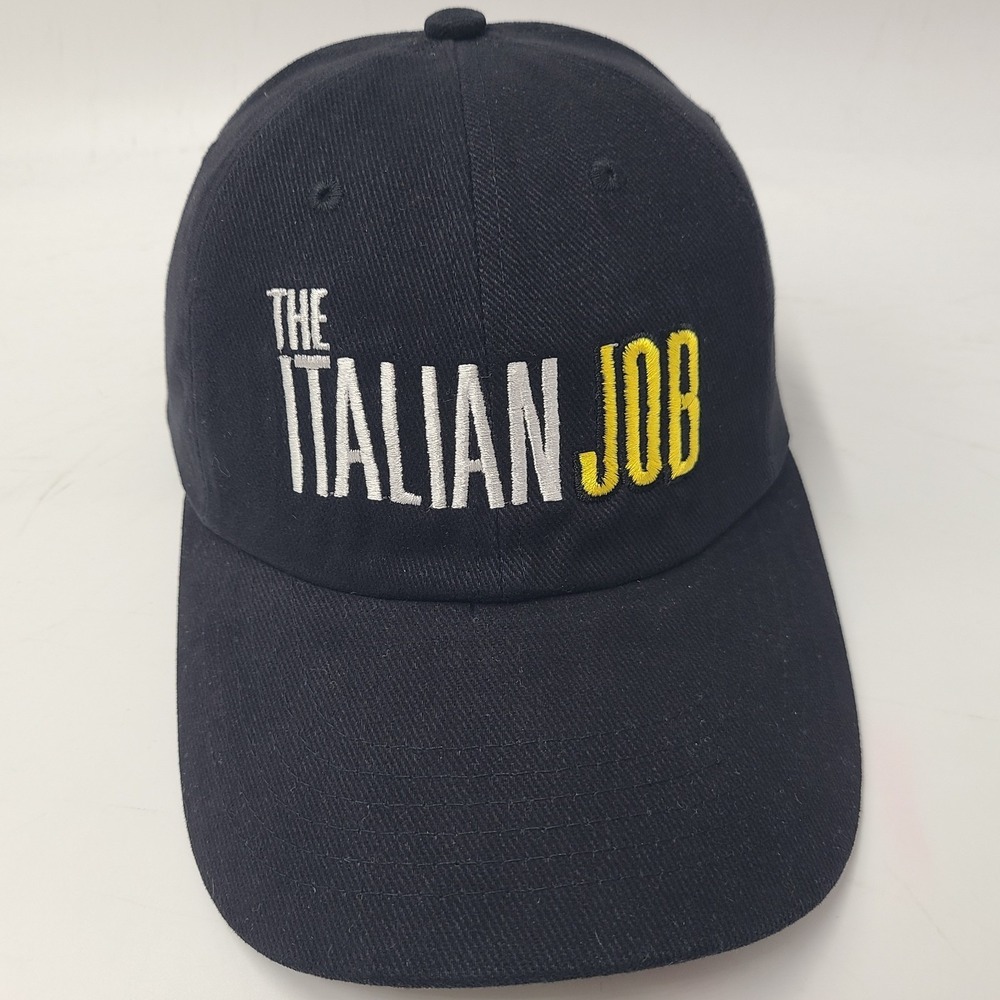 Vintage The Italian Job Movie Promo Hat Adjustable 2003 Action‎ Crime Black Men
